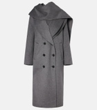 Róhe Scarf-detail wool and cashmere coat