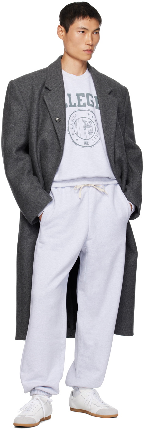 Recto Gray Embroidered Sweatpants