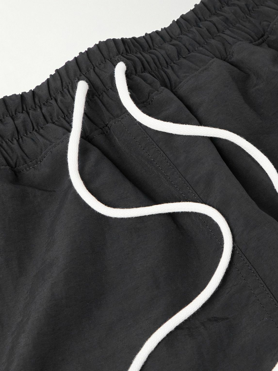 Cherry Los Angeles - Five Star Straight-Leg Mid-Length Logo-Embroidered Shell Swim Shorts - Black