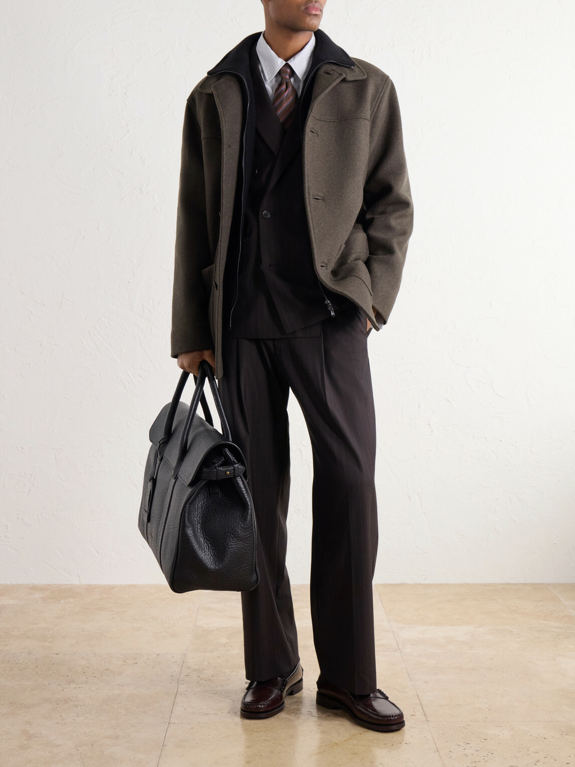 Officine Creative - Bostonian/001 Leather Weekend Bag - Black