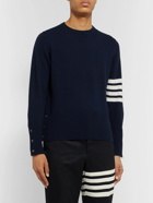 Thom Browne - Slim-Fit Striped Cashmere Sweater - Blue