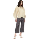 PLEATS PLEASE ISSEY MIYAKE Gray Opaque Trousers