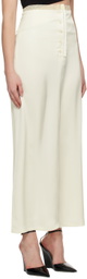 Olēnich Off-White Lace Maxi Skirt