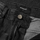 Represent Men's Destroyer Denim Jean in Vintage Black