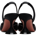 Amina Muaddi Black Begum Sling 70 Heels