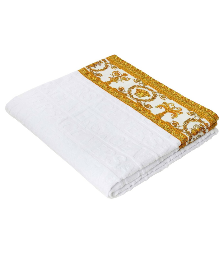 Photo: Versace Home Versace Allover cotton terry beach towel