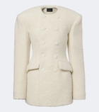 Wardrobe.NYC Alpaca and wool-blend bouclé blazer dress