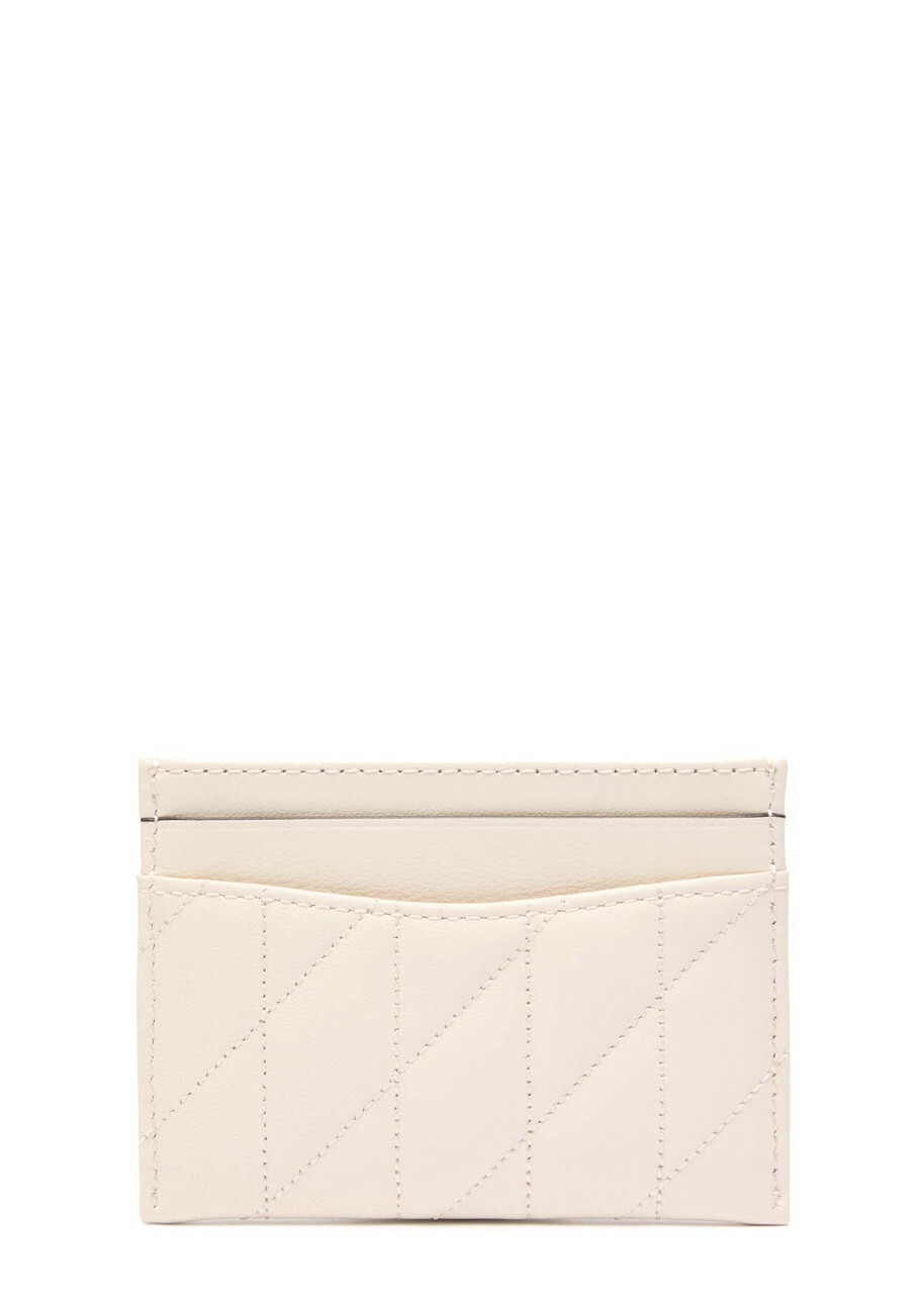 Coach Pillow Quilted Leather Card Holder - Ivory - One Size