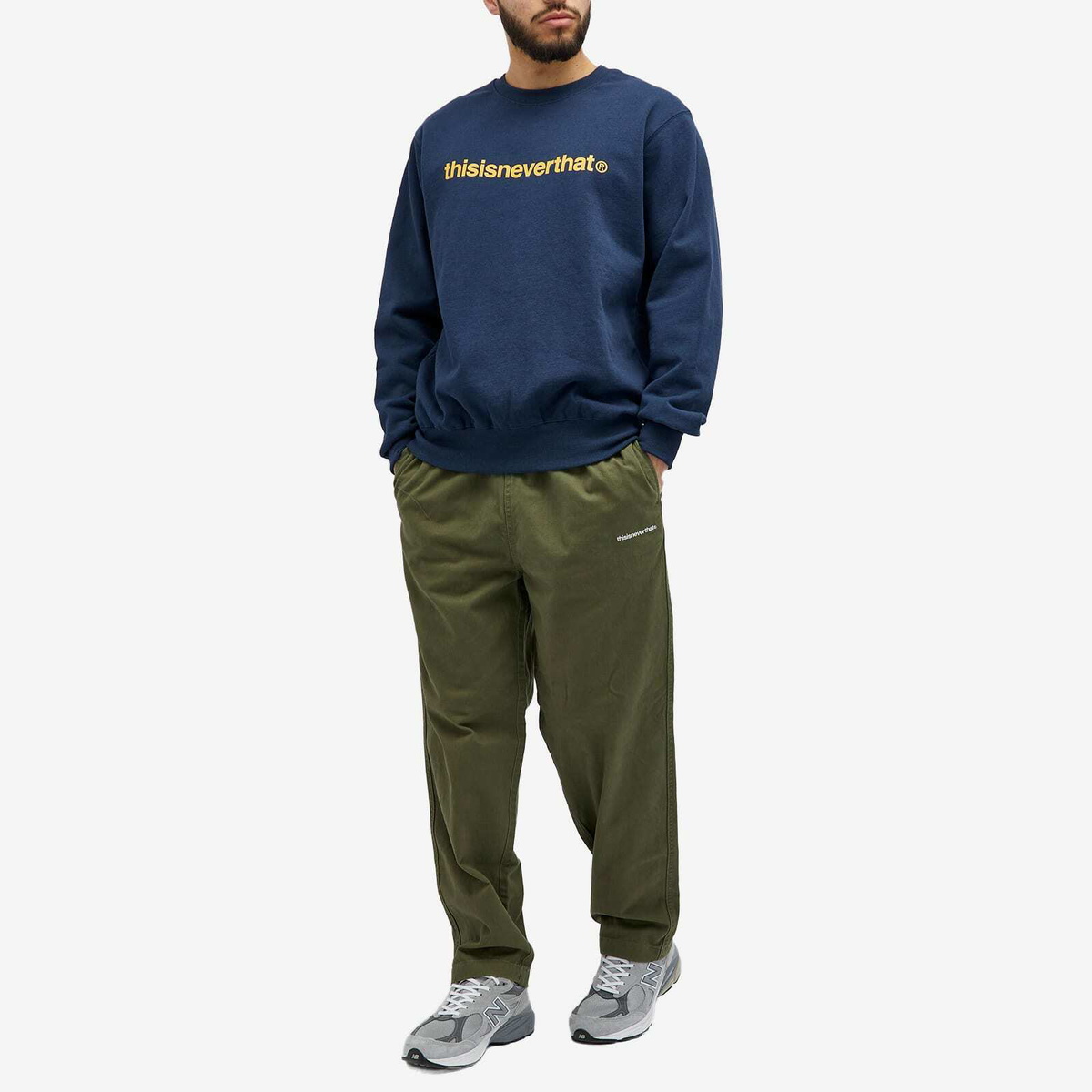 【THISISNEVERTHAT】T-Logo LT Crewneck Navy thisisneverthat® - T-LOGO LT HOODIE | HBX - Globally Curated