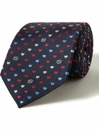 GUCCI - 7cm Logo-Jacquard Silk Tie