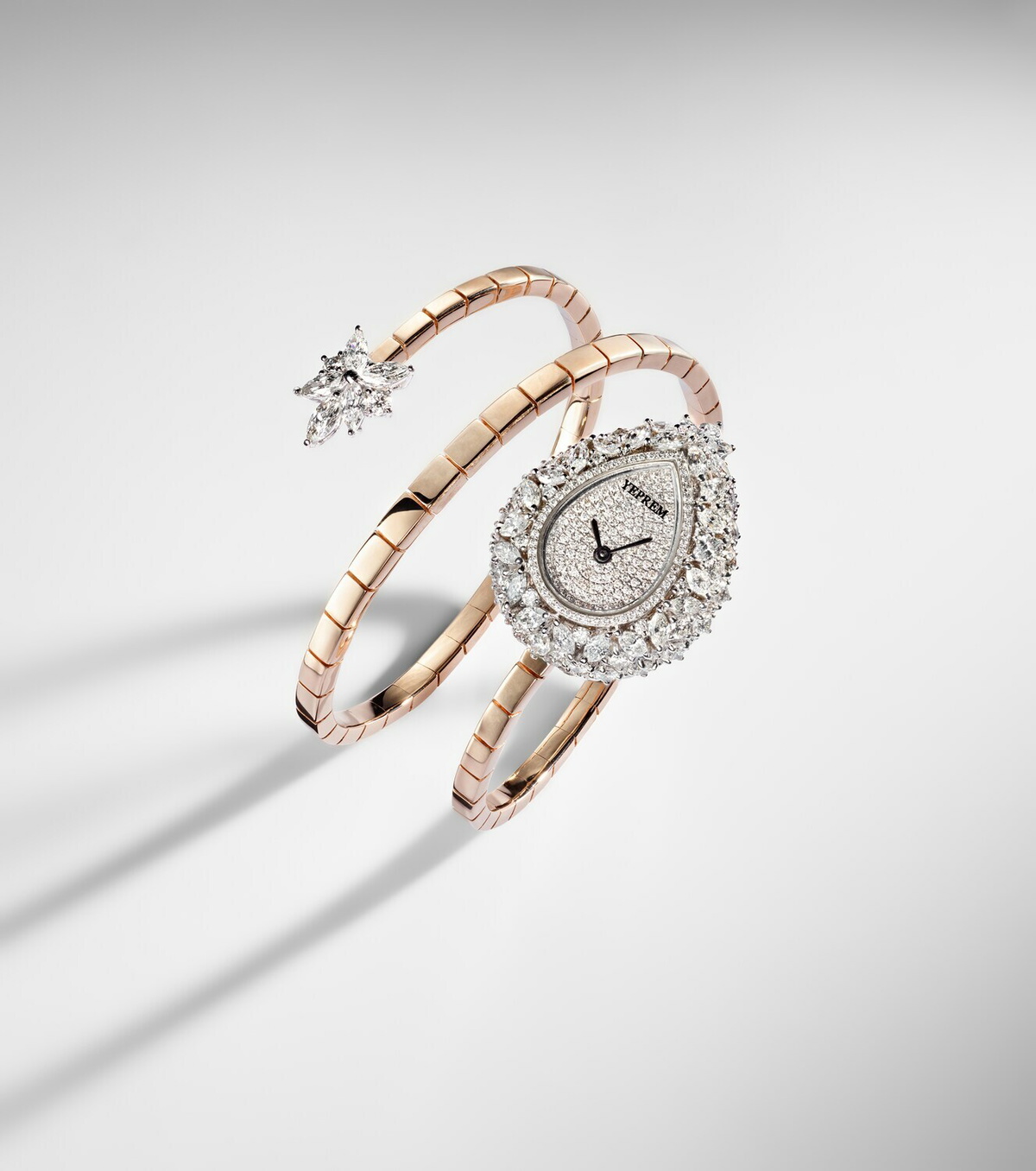 Yeprem Y-Momento 18kt gold (750/1000) watch with diamonds