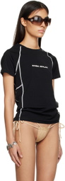 Raga Malak Black Raglan T-Shirt