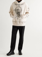 GIVENCHY - Oversized Printed Cotton-Jersey Hoodie - Neutrals - XS