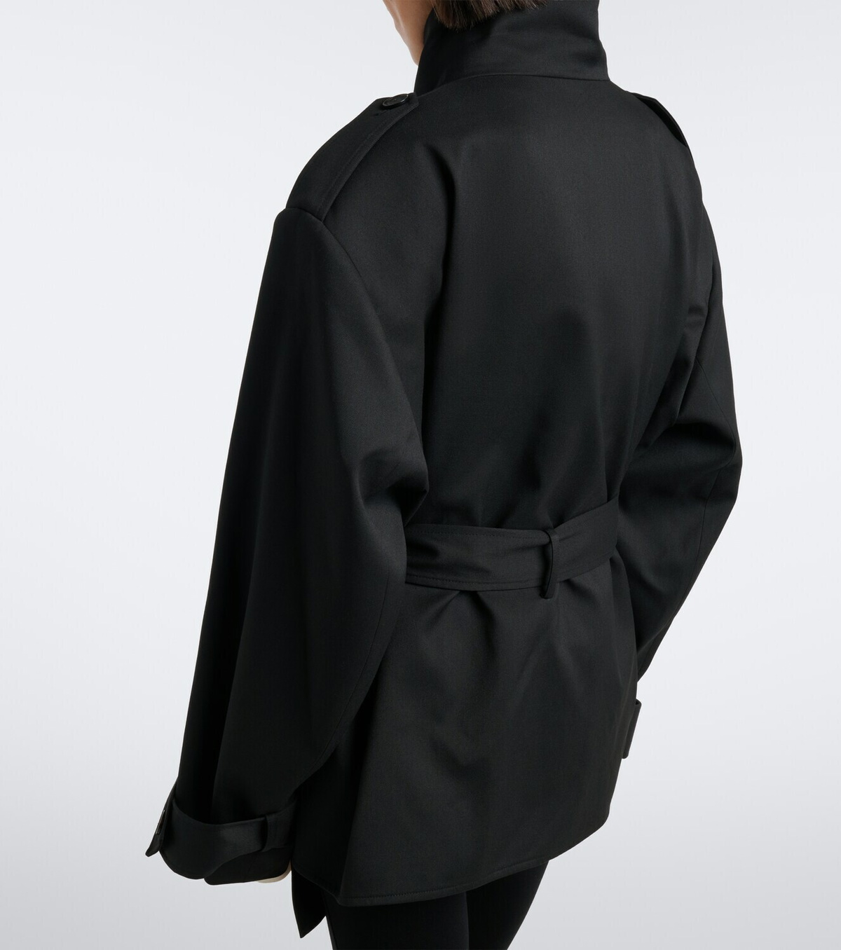 The Frankie Shop Tavea belted double-breasted jacket