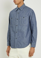 Blue Blue Denim Work Shirt Dark Blue
