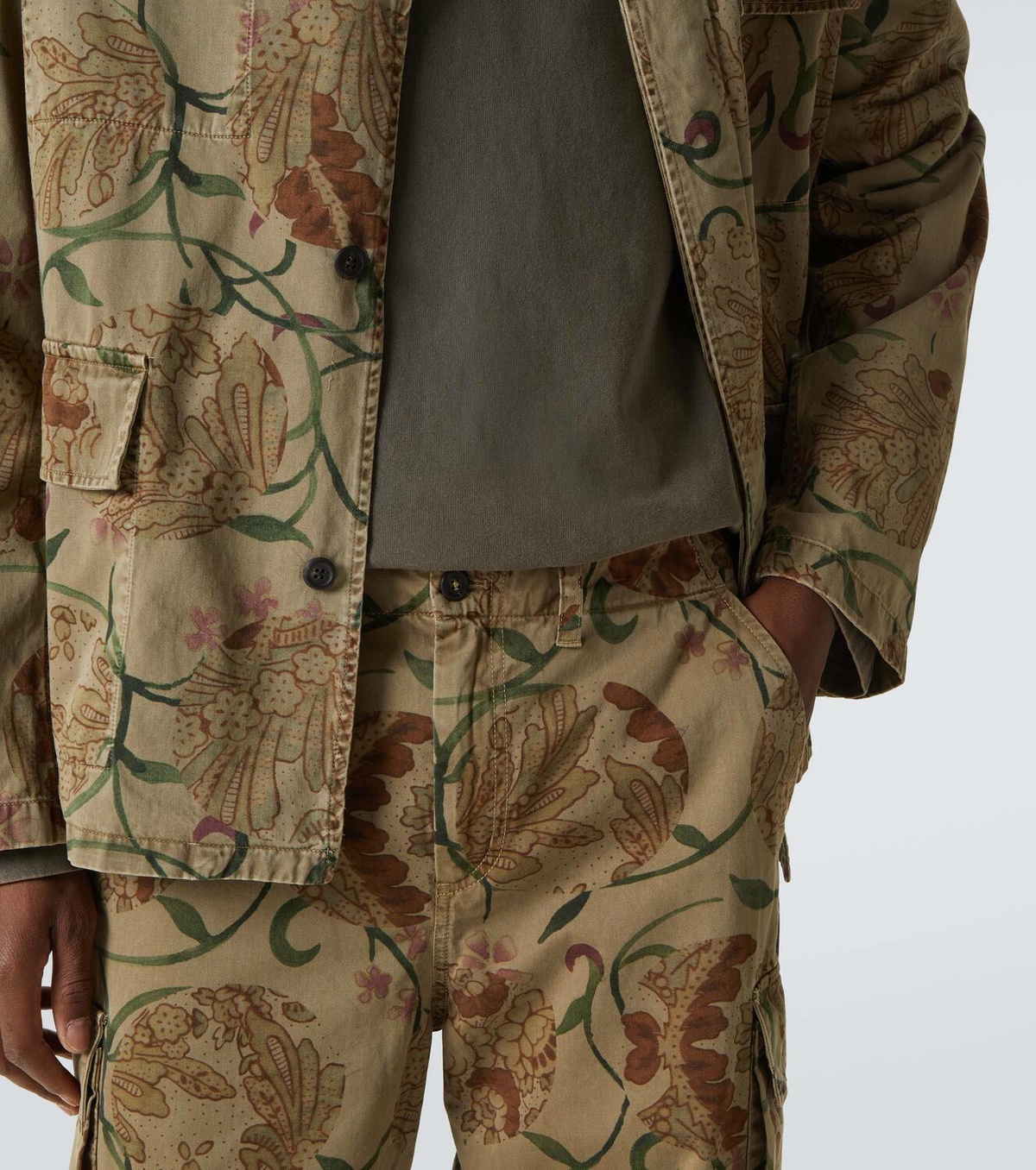 24aw OUR LEGACY Mount cargo サイズ44 花柄 Our Legacy Mount floral cotton cargo pants Our Legacy