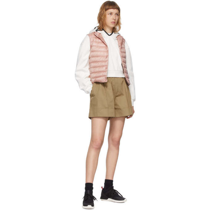 Moncler White Cropped Hoodie Moncler