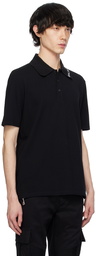 Balmain Black Embroidered Polo