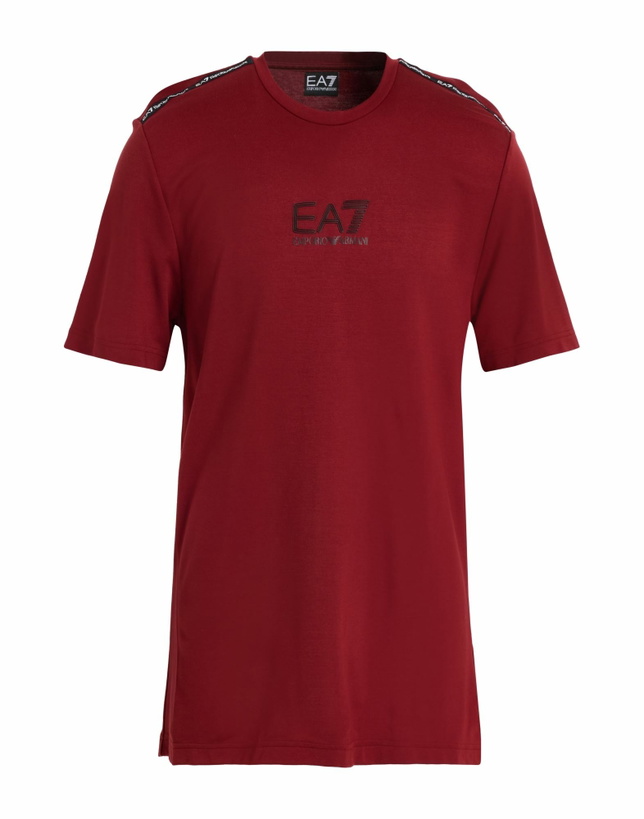 Photo: Ea7 Mens T-shirt Burgundy