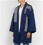 Blue Blue Japan - Reversible Patchwork Denim Jacket - Blue