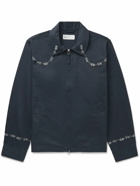 Universal Works - Flower Mountain Embroidered Cotton-Twill Jacket - Blue