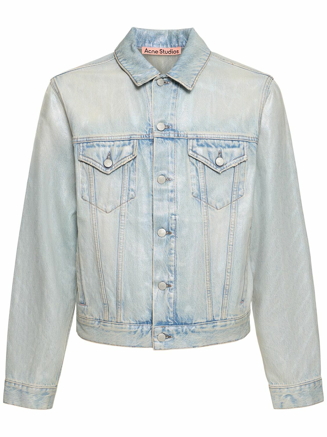 ACNE STUDIOS Rye Holo Mermaid Coated Denim Jacket Acne Studios