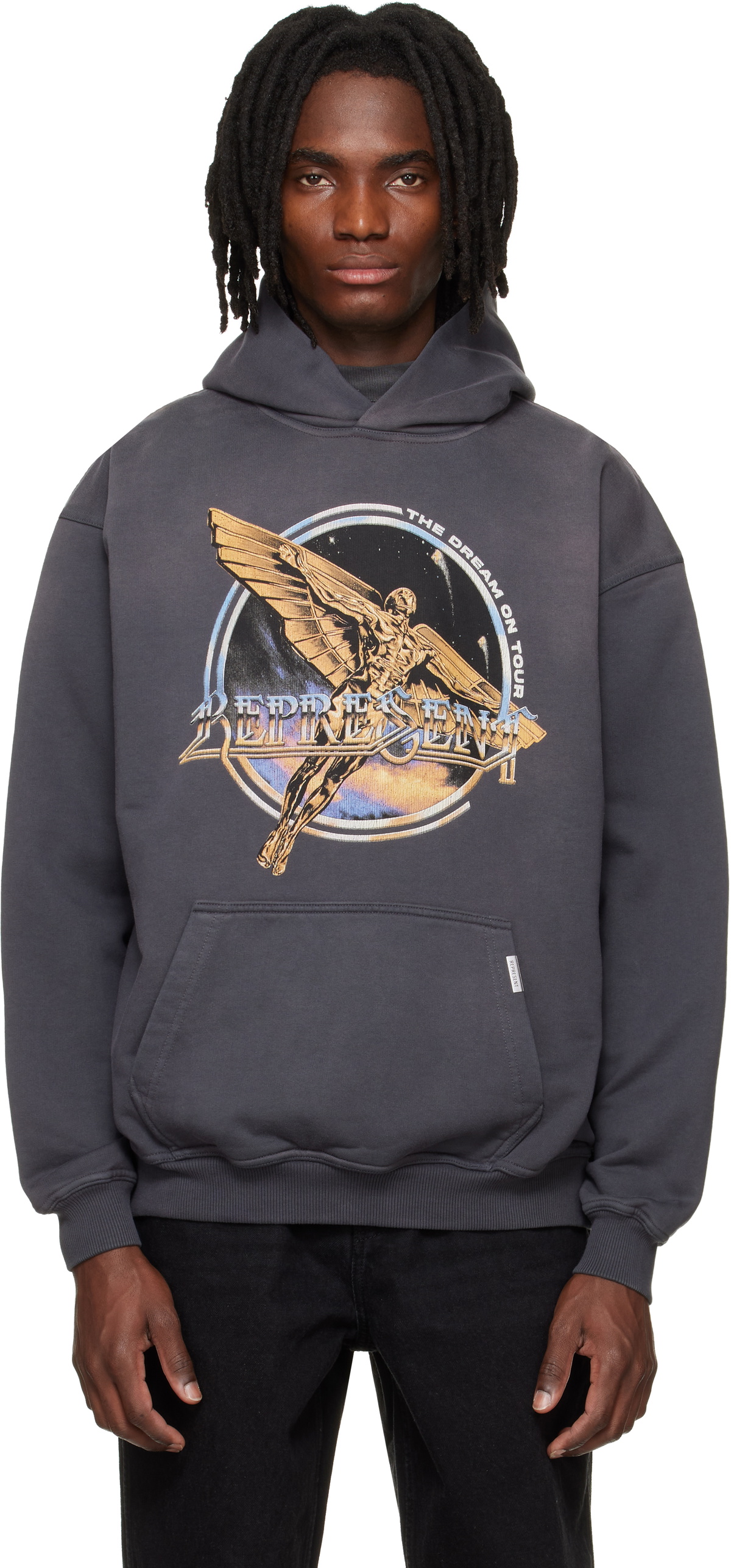 Represent Gray Golden Tour Hoodie
