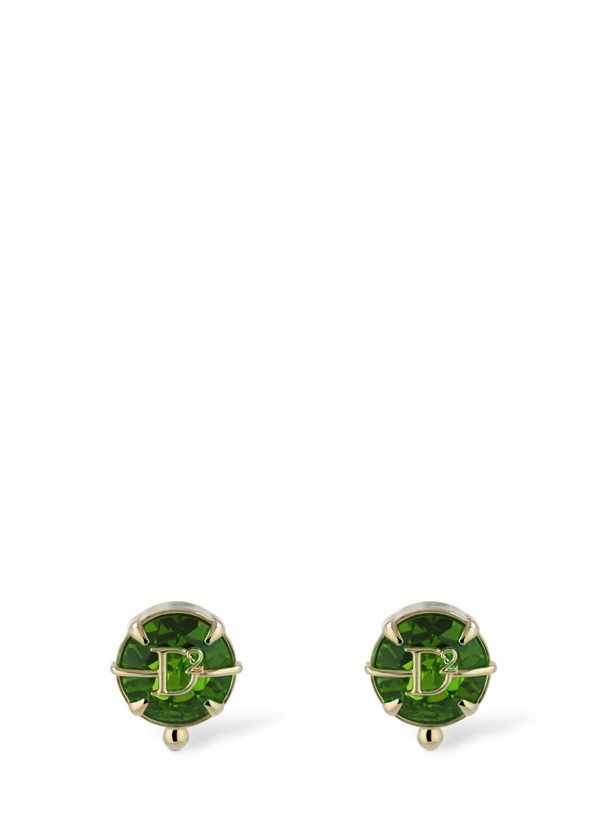 Photo: DSQUARED2 D2 Crystal Clip-on Earrings