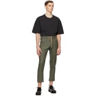 Stay Made Khaki Wool Houndstooth Carpenters Trousers