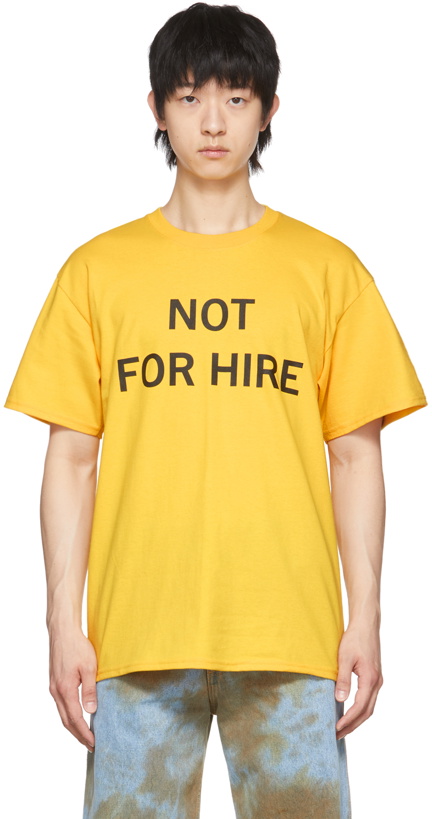 Photo: Cowgirl Blue 1962 Yellow 'Not For Hire' T-Shirt