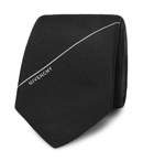 Givenchy - 6.5cm Embroidered Silk-Twill Tie - Black