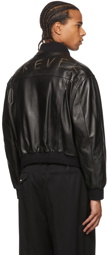 Magliano Black Leather Forever Jacket