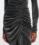 Marant Etoile Jenisa draped gathered midi dress
