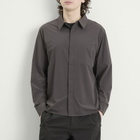 Hiking Patrol Men's Align Button Up Shirt in Charcoal Black