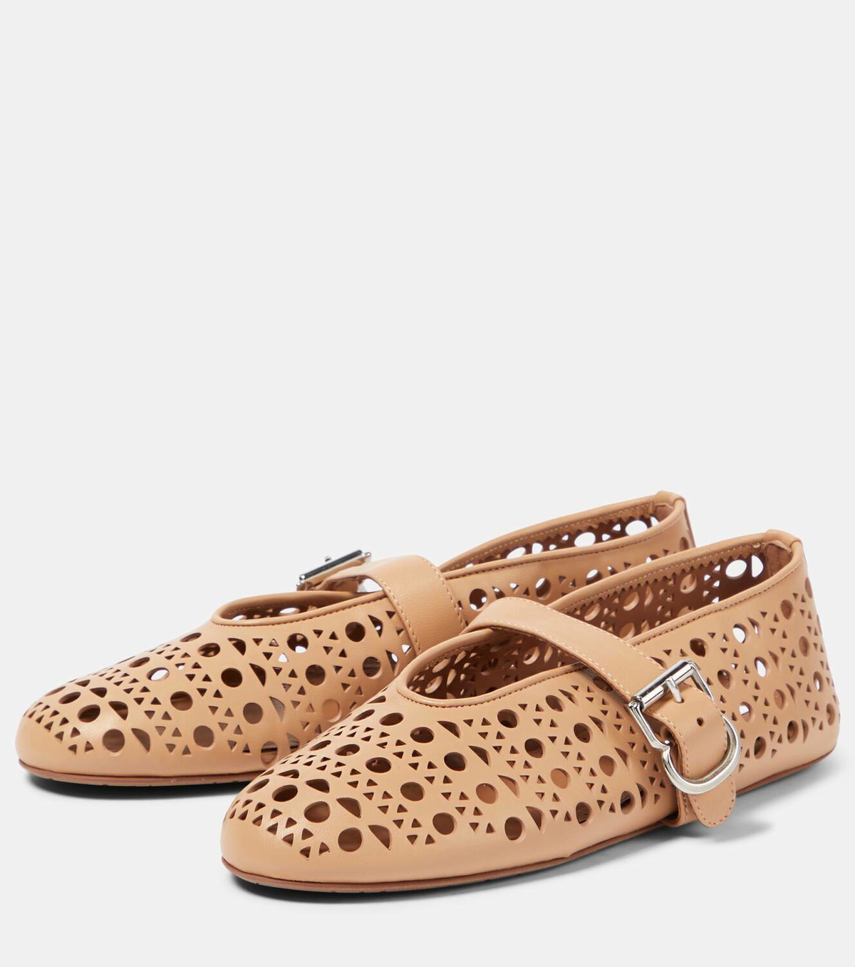 Alaïa Vienne leather ballet flats