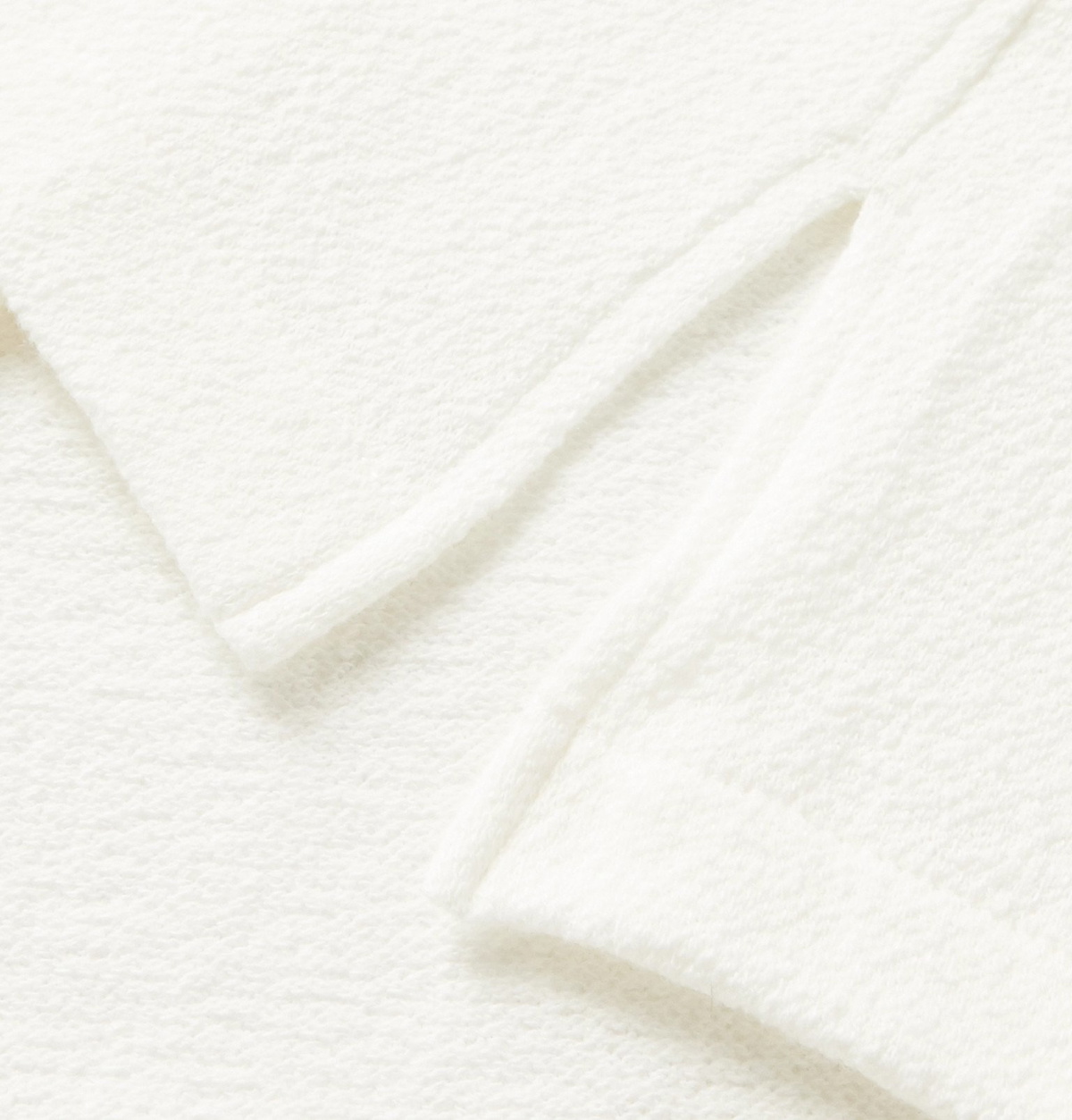 Camoshita - Skipper Camp-Collar Cotton-Terry Shirt - White