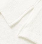 Camoshita - Skipper Camp-Collar Cotton-Terry Shirt - White