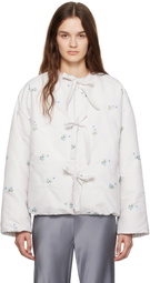 Sleeper White Ukiyo Puffer Jacket