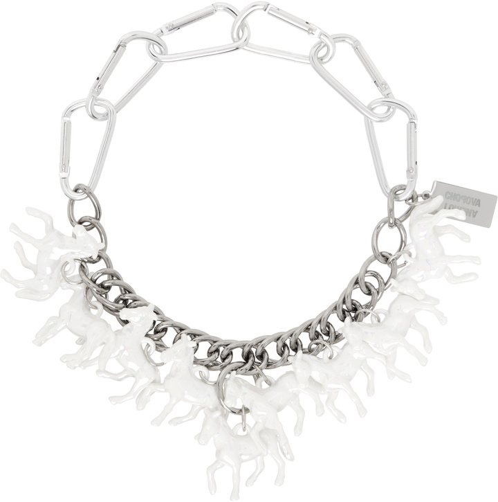 Photo: Chopova Lowena Silver Horse Girl Necklace