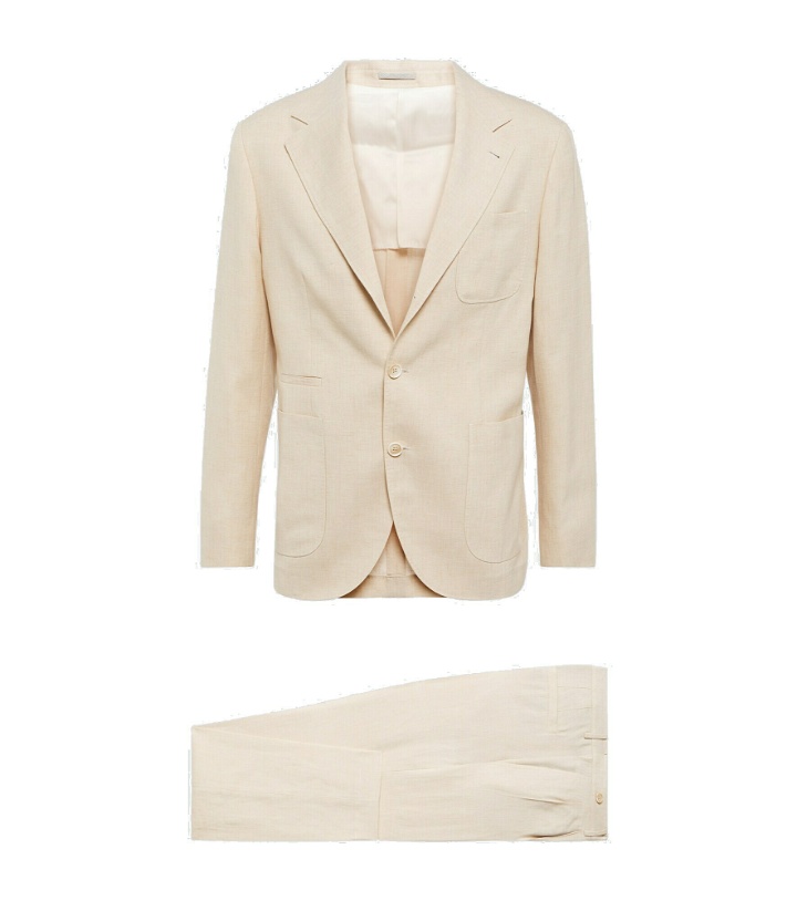 Photo: Brunello Cucinelli - Single-breasted linen and wool suit