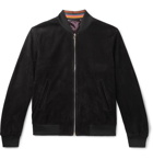 Paul Smith - Slim-Fit Suede Bomber Jacket - Men - Black