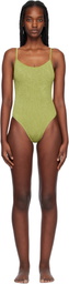 Bond-Eye Green Low Palace One-Piece Swimsuit