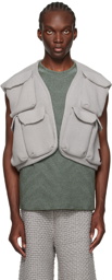 Isa Boulder Gray Open Pocket Vest