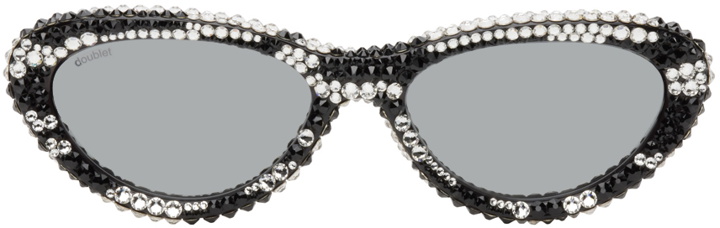 Photo: Doublet Black 817 Blanc LNT Edition Decorated Flame Sunglasses