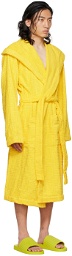 Bottega Veneta Yellow Intreccio Bath Robe
