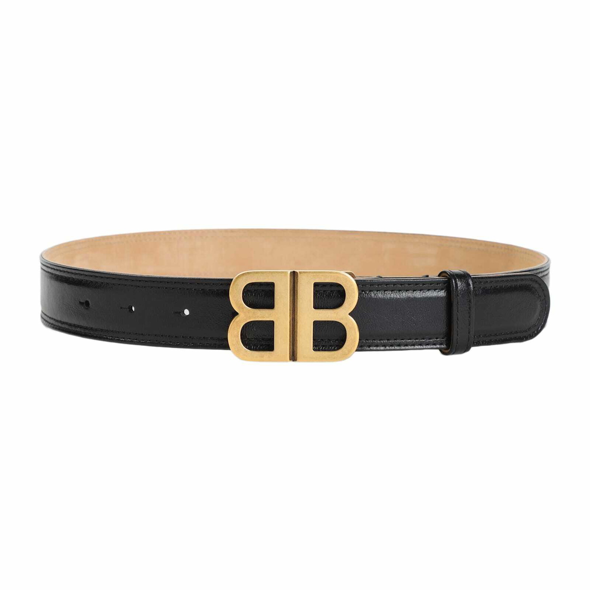 BALENCIAGA BB ベルト ブラック クロコ型押し Balenciaga バレンシアガ BB バックル ベルト - FARFETCH