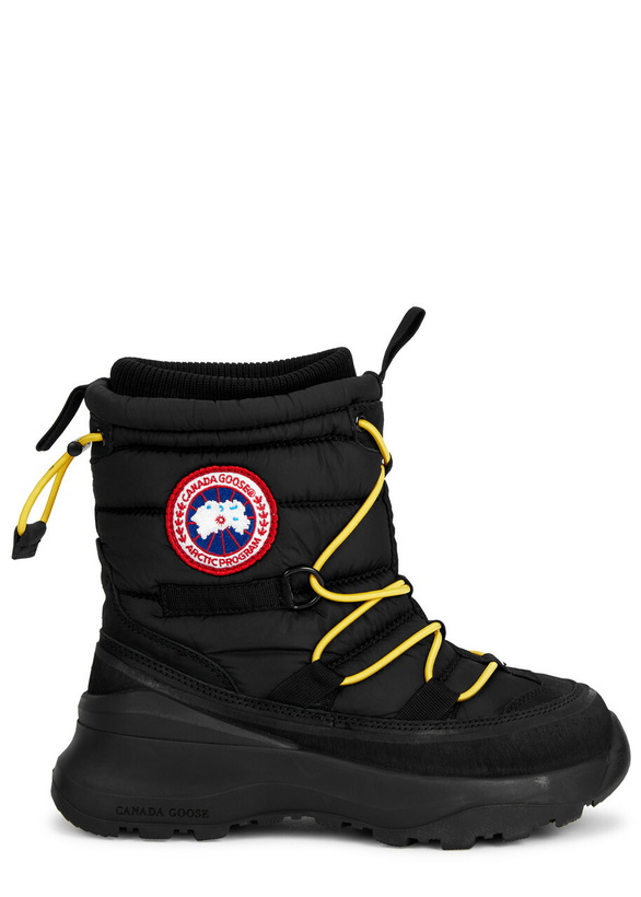 Photo: Canada Goose Toronto Quilted Shell Ankle Boots, Boots, Chunky Sole Black