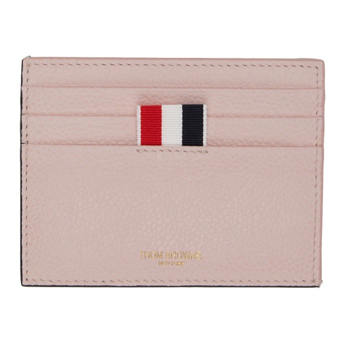 Photo: Thom Browne Pink and Green Bicolor Card Holder