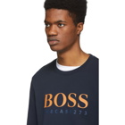 Boss Navy Logo Sweatshirt