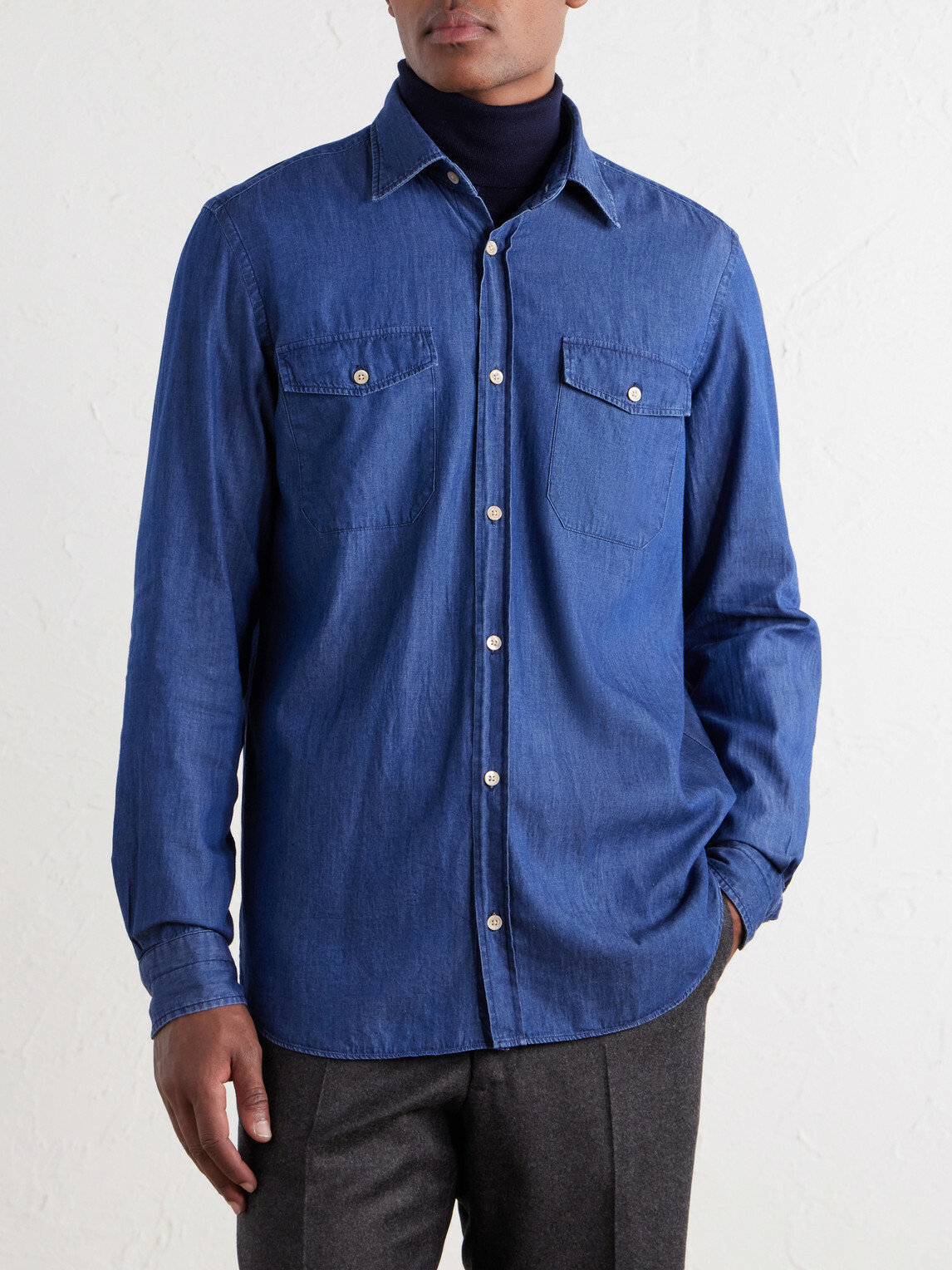 Boglioli - Denim Shirt - Blue